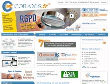 Tablet Screenshot of coraxis.fr